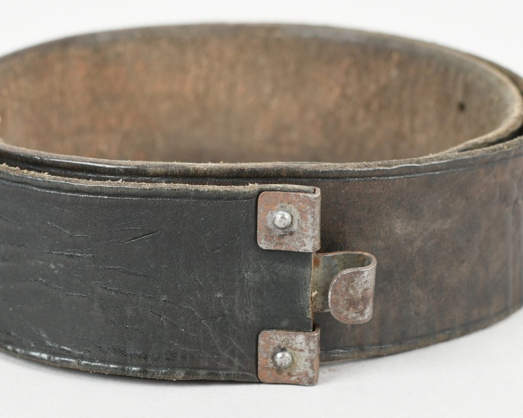 Heer/Waffen-SS Black Leather Dress Belt