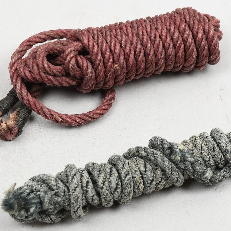 2 x German WWII Zeltbahn Rope's