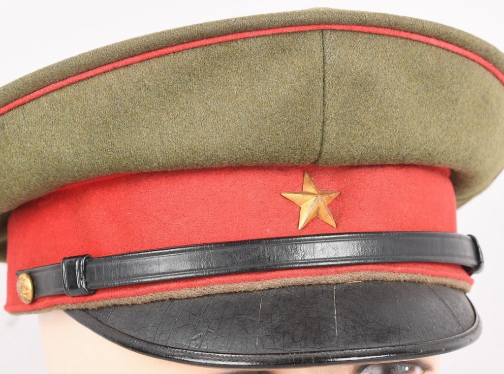 Family Purchased IJA Named Major's, 130th Div Army Officer's Visor Cap