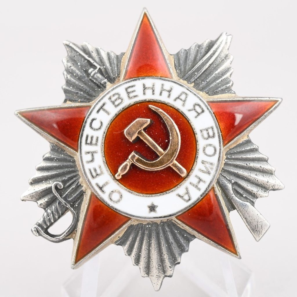 Russia WWII Order of the Patriotic War 2'st class to a Cavalry Platoon Commander